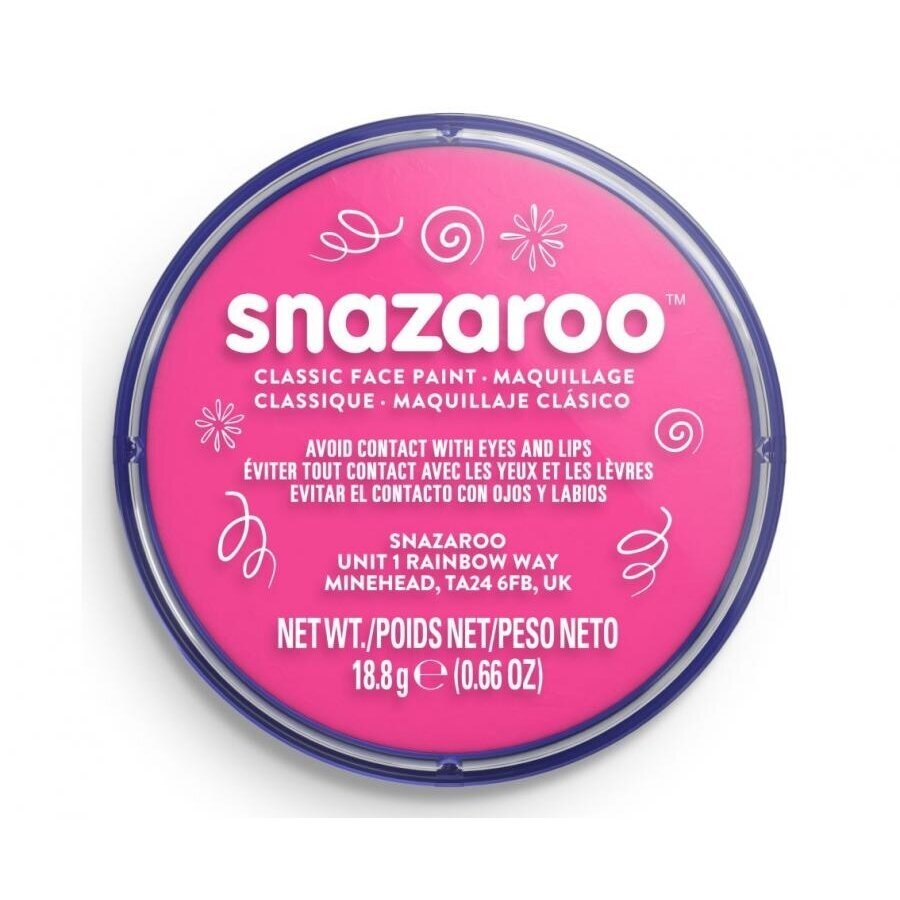 Rožiniai veido dažai „Snazaroo Bright Pink“ 18,8 g – dermatologiškai patikrinti dažai veido piešiniams Rožiniai veido dažai „Snazaroo Bright Pink“ 18,8 g – dermatologiškai patikrinti dažai veido piešiniams