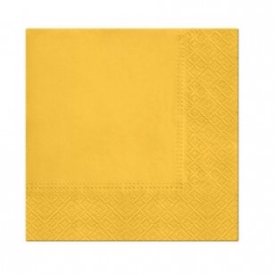 Servetėlės, geltonos (20 vnt./33x33 cm)