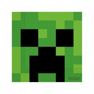 Servetėlės kompiuteriniai žaidimai tema "Minecraft" (20vnt/33x33cm)