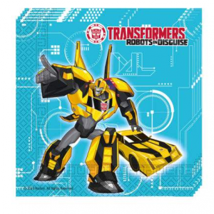 Servetėlės su transformeriais "Transformers power up" (20vnt/33x33cm)