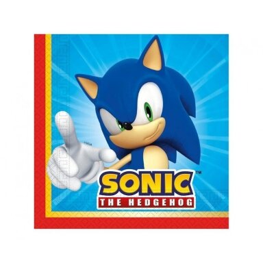 Servetėlės su Ežiuku Sonikas "Sonic" (20vnt/33x33cm) Servetėlės su Ežiuku Sonikas "Sonic" (20vnt/33x33cm)