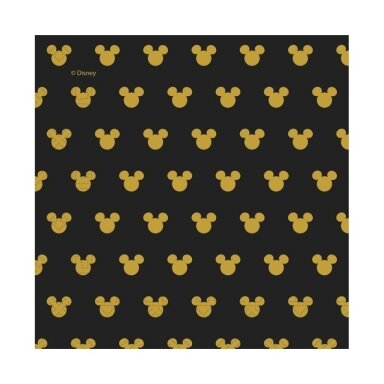 Servetėlės su su peliuku Mikiu "Mickey Gold" (20vnt/33x33cm)