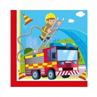 Paper napkins Firefighters 33x33 cm, 20 pcs. Paper napkins Firefighters 33x33 cm, 20 pcs.