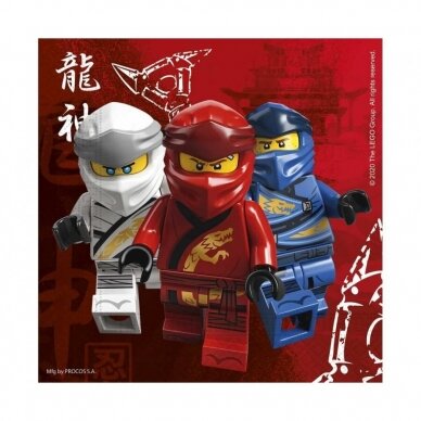 Lego Ninjago paper napkins, 33x33 cm, 20 pcs Lego Ninjago paper napkins, 33x33 cm, 20 pcs