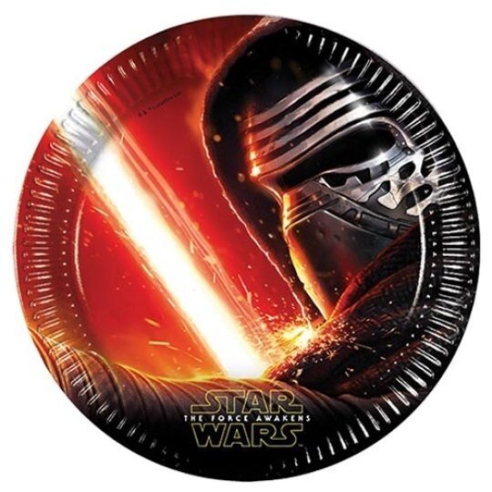 Paper plates Star Wars (Disney), 23cm, 8 pcs (plastic-free) Paper plates Star Wars (Disney), 23cm, 8 pcs (plastic-free)