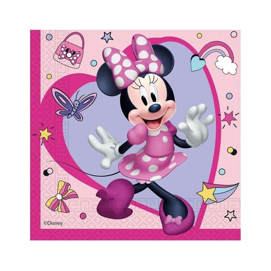 Paper napkins Minnie Junior, size 33 x 33 cm, 20 pcs. Paper napkins Minnie Junior, size 33 x 33 cm, 20 pcs.