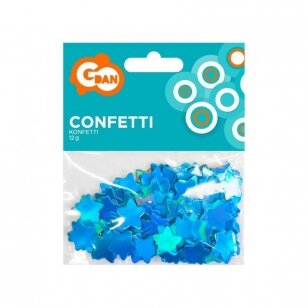 Stalo konfeti "Žvaigždės" , mėlynos (12 g)