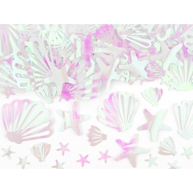 Stalo konfeti jūros tema „Kriauklės ir jūrų žvaigždės“, 1,5–5,5 cm, 23 g Stalo konfeti jūros tema „Kriauklės ir jūrų žvaigždės“, 1,5–5,5 cm, 23 g
