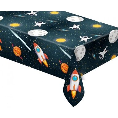 Staltiesė plastikinė "Raketa kosmose" (120 x180 cm) Staltiesė plastikinė "Raketa kosmose" (120 x180 cm)