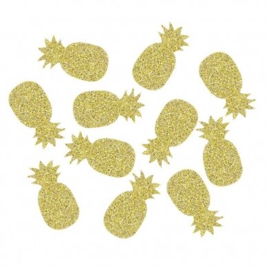 Confetti "Glitter Pineapple", 1.5x3 cm, 18 g Confetti "Glitter Pineapple", 1.5x3 cm, 18 g
