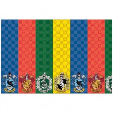 Staltiesė popierinė su Hariu Poteriu "Harry Potter Hogwarts Houses" (120x180 cm) Staltiesė popierinė su Hariu Poteriu "Harry Potter Hogwarts Houses" (120x180 cm)