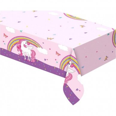 Plastic tablecloth "Unicorn Rainbow Colors", 120x180 cm Plastic tablecloth "Unicorn Rainbow Colors", 120x180 cm