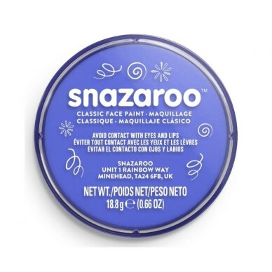 Šviesiai mėlyni veido dažai „Snazaroo Sky Blue“ 18,8 g – dermatologiškai patikrinti dažai veido piešiniams Šviesiai mėlyni veido dažai „Snazaroo Sky Blue“ 18,8 g – dermatologiškai patikrinti dažai veido piešiniams
