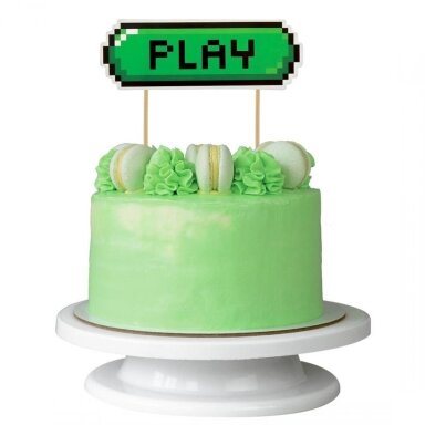 Декорация для торта «Game On – Play» (1 шт., 15 см) Декорация для торта «Game On – Play» (1 шт., 15 см)