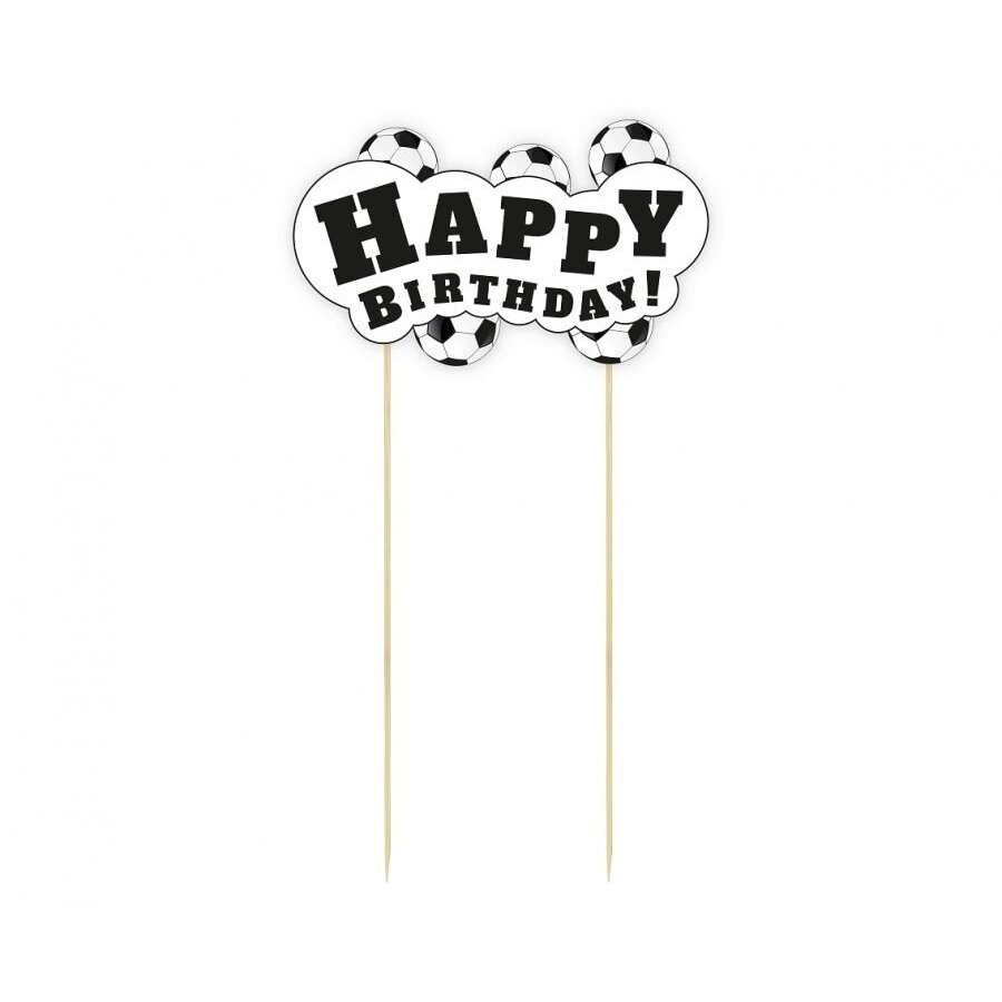 Cake topper Football - Happy Birthday, 13x19 cm 1
