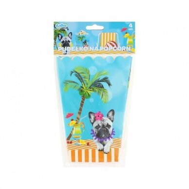 Popcorn container "Hawaii Party", 4 pcs 1 Popcorn container "Hawaii Party", 4 pcs 1