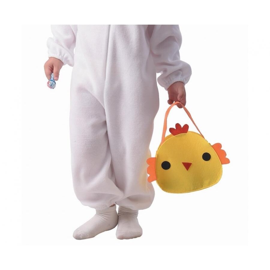 Role play-set for child White Chicken (Hooded jumpsuit, bag), size 92/104 cm 1 Role play-set for child White Chicken (Hooded jumpsuit, bag), size 92/104 cm 1