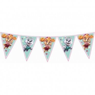 Vėliavėlių girlianda "Paw Patrol Skye and Everest" 2,3 m Vėliavėlių girlianda "Paw Patrol Skye and Everest" 2,3 m