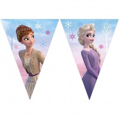 Vėliavėlių girlianda popierinė "Frozen 2: Wind Spirit" 2,3 m Vėliavėlių girlianda popierinė "Frozen 2: Wind Spirit" 2,3 m