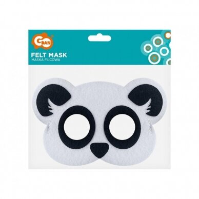 Veltinio kaukė "Panda” 1 Veltinio kaukė "Panda” 1