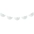 Paper garland Deco Fans, white, 300 cm, fan size 20 cm Paper garland Deco Fans, white, 300 cm, fan size 20 cm