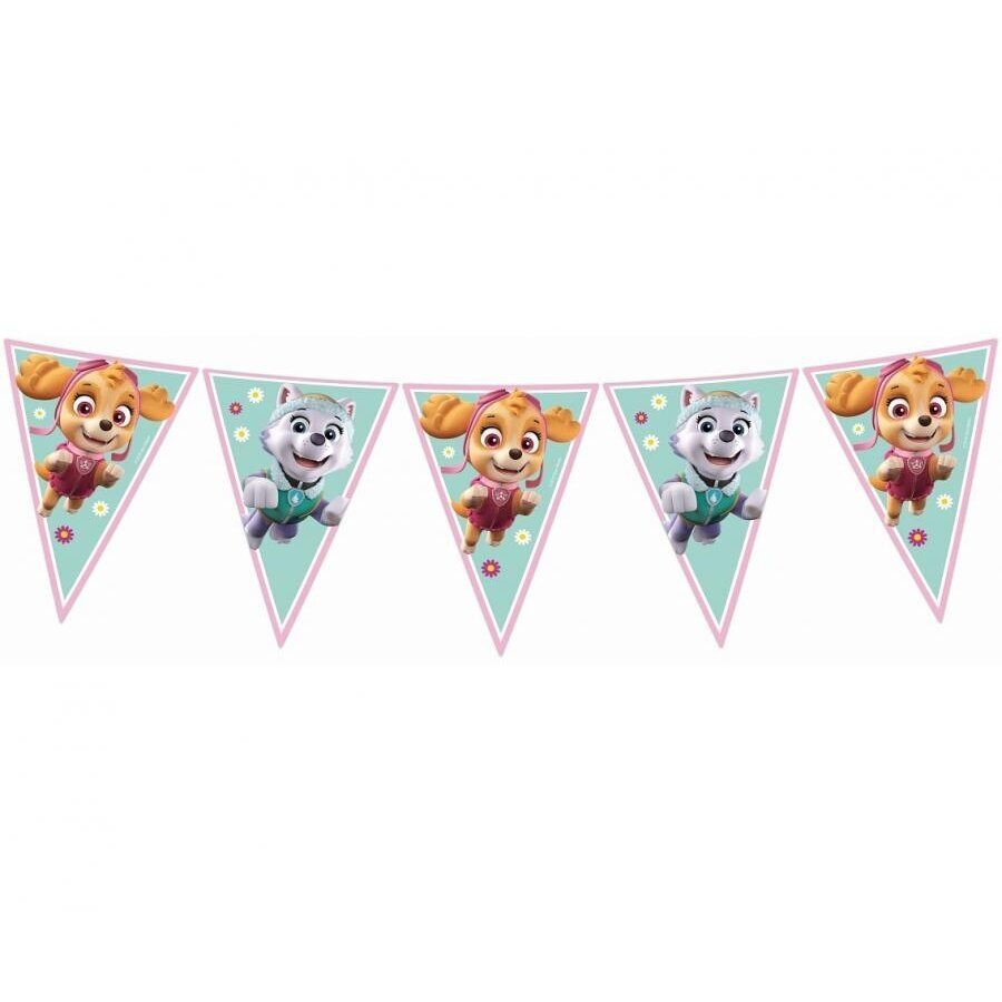 Vėliavėlių girlianda "Paw Patrol Skye and Everest" 2,3 m