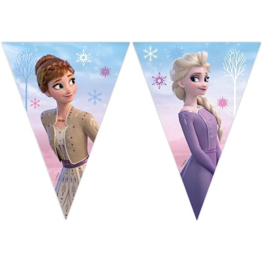 Vėliavėlių girlianda popierinė "Frozen 2: Wind Spirit" 2,3 m Vėliavėlių girlianda popierinė "Frozen 2: Wind Spirit" 2,3 m