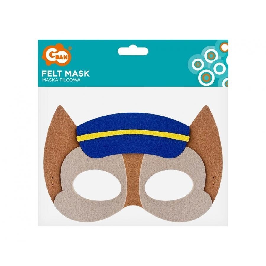 Veltinio kaukė "Paw Patrol Chase" 1 Veltinio kaukė "Paw Patrol Chase" 1